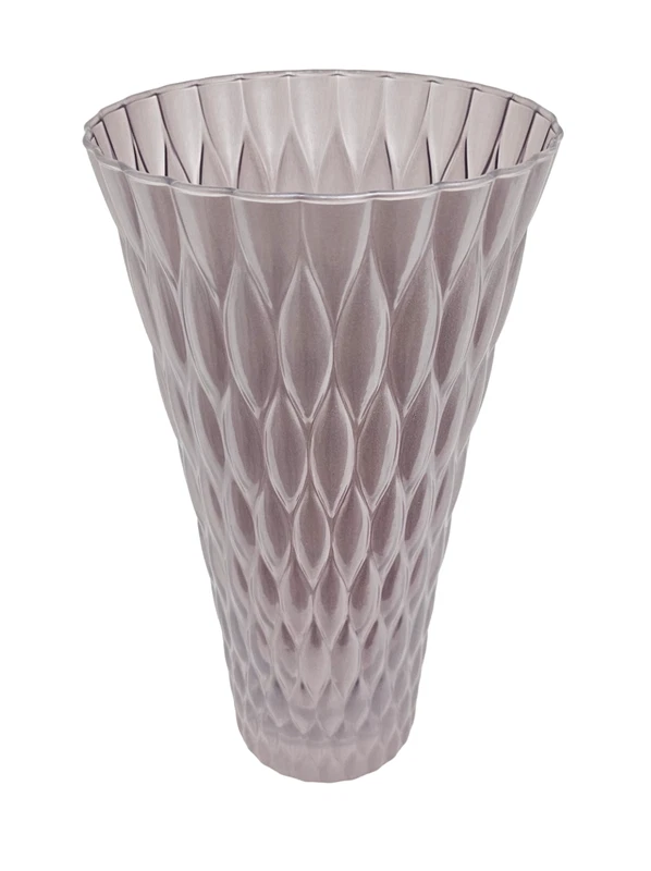 Vaso Decorativo Fiori Loto Cipria IVV in Vetro 30 cm, fotografia 5 di 8