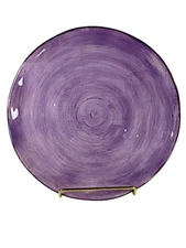 Vintage 8.625" Round Accent Salad Plate by Cabernet Solid Purple NOS
