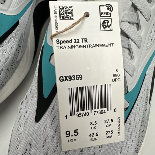 REEBOK Speed 22 TR Men's Training Workout Shoes Gray White Black GX9369 SIZE 9.5 - Picture 8 of 9