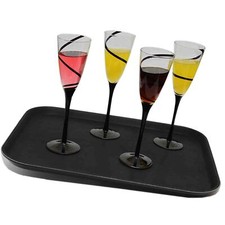 Non-Slip Rectangular Tray Bar Pub Waiter Serving Drinks Food Café Dinner Platter
