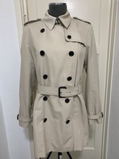 Burberry Women’s Beige Heritage Cotton Blend Full Lined Trench Coat Sz 14 Vgc