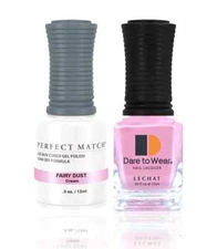 LeChat Perfect Match UV Gel + Nail Polish - PMS193 Fairy Dust