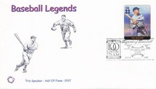 US 3408l FDC Legends of Baseball Tris Speaker Wile Cachets