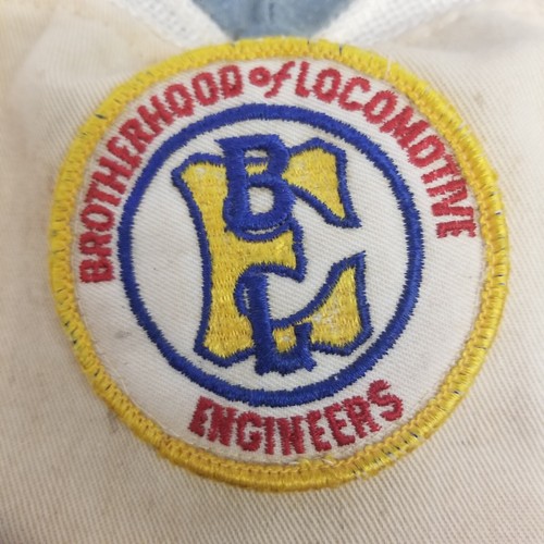 Vintage Brotherhood of Locomotive Engineers Newsboy Style Hat, Train Collectible - Picture 2 of 7