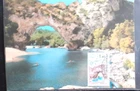 FRANCE LE PONT GORGES DE L'ARDECHE 1971 FIRST DAY CANCEL MAXIMUM CARD