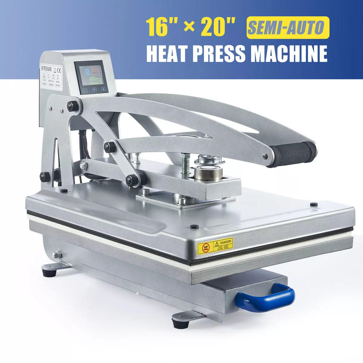 Heat Press Machine 16x20 Auto Open Clamshell T Shirt Press for Clothes Bags  More