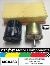 FILTER SERVICE KIT for CITROEN C3 A51 EB2 1.2L Petrol 3cyl 9/13 on