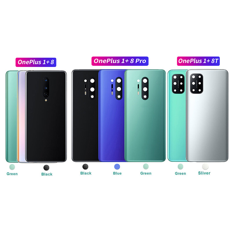 For OnePlus 8T Pro Glass Battery Back Cover With Camera Lens  Replacement