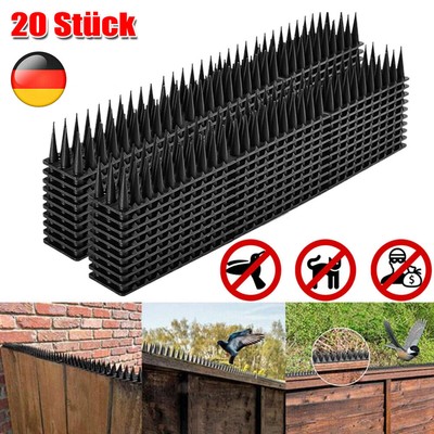 20Stück Vogelabwehr Spikes Kunststoff Taubenabwehr Bird Taubenspikes Vogelschutz