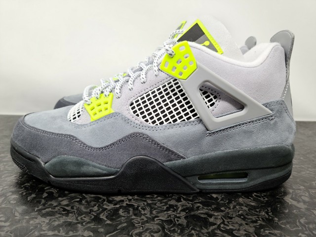 Air Jordan 4 SE âNeon Air Max 95â Cool Grey/Volt-Wolf Grey-Black â Fit Sporting Goods