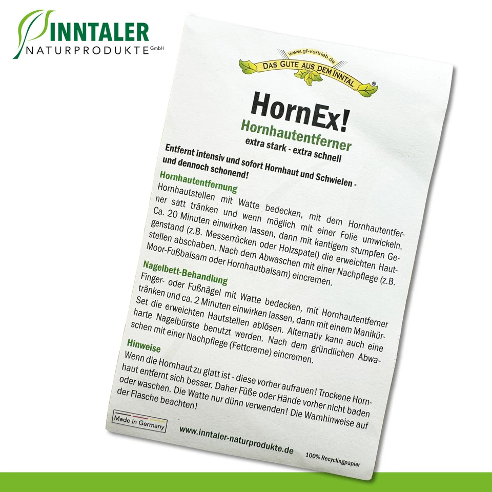 250 ml HornEx! Hornhautentferner extra stark intensiv Inntaler Naturprodukte - Bild 3 von 3