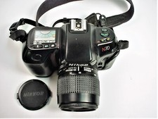 NIKON N-70 CAMERA with AF NIKKOR 35-80 ZOOM LENS AND HALF LEATHER CASE SHOULDER