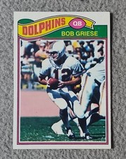 1977 Topps #515 Bob Griese HOF Miami Dolphins Football Card ( Card 2 )