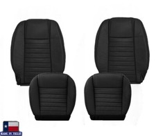 Front Black Seat Covers For Ford Mustang 2005-2009 Gt Convertible Coupe V8