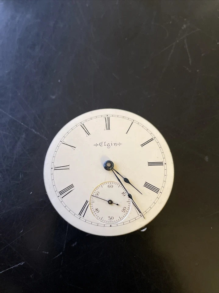 Vintage Antique Elgin Pocket Watch Movement 9124506 - Image 2 of 4