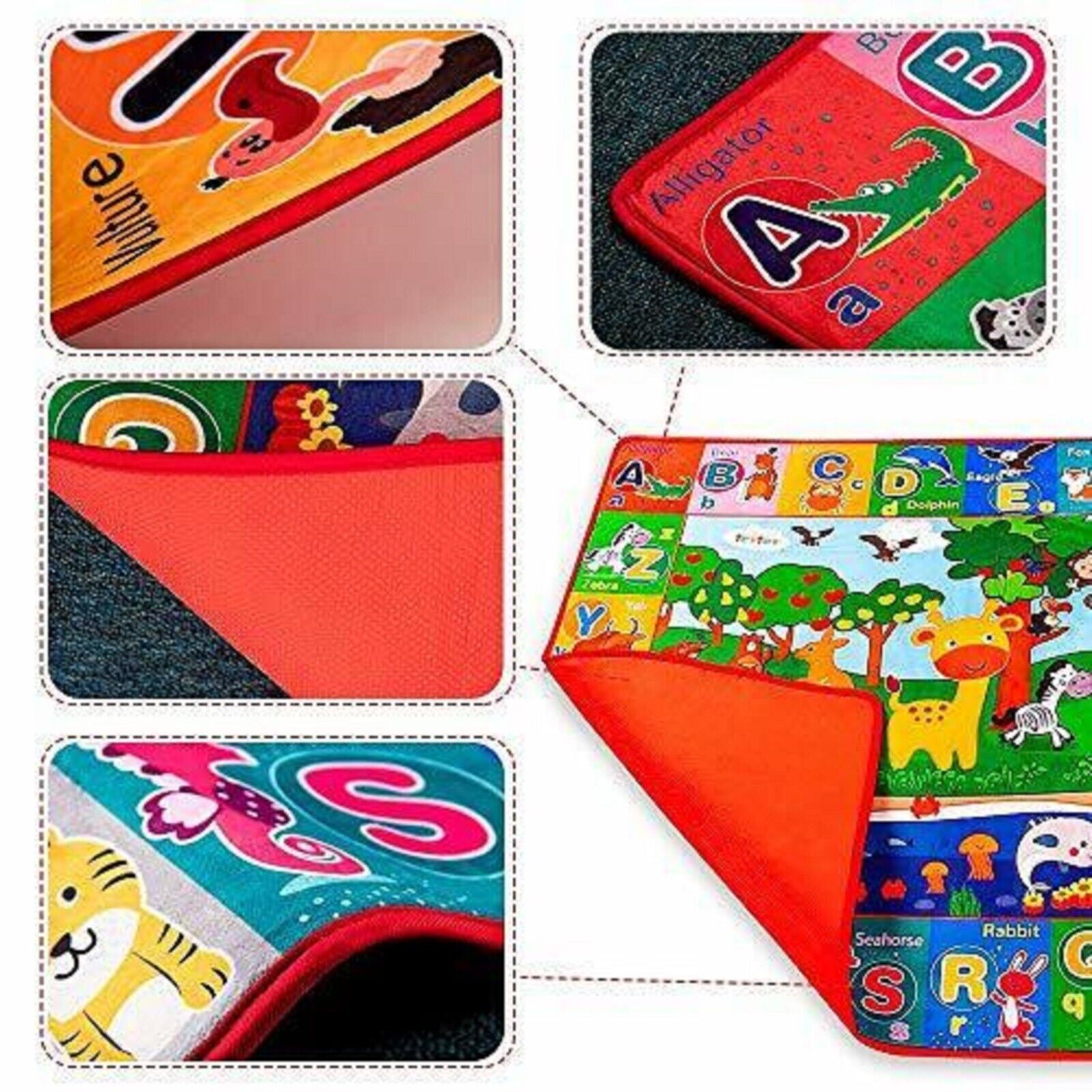 Lukinbox Alfombras infantiles para dormitorio, alfombra grande de mariposa  para sala de juegos, alfombra colorida de juegos para niños, – Yaxa Colombia