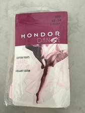 Mondor Dance Cotton Ballerina Tights Size 12-14 Pink NEW