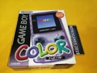 NINTENDO GAME BOY COLOR CLEAR PURPLE  BOXED MATCH SERIAL