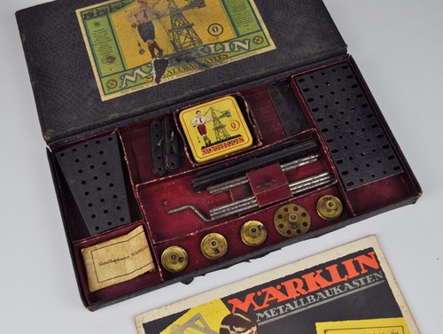 Märklin Metal Construction Set / Basic Set 0 + Supplement Set 0A & 1A - Vintage - Picture 5 of 9