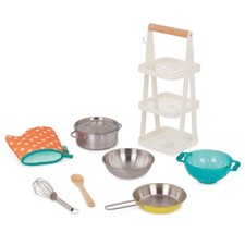 B. Toys Mini Chef - Pot Pan Playset Play Kitchen Accessories