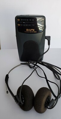 GPX Personal AM/FM Radio Model A2093 with Built In Speaker and Headphones  Tested | eBay