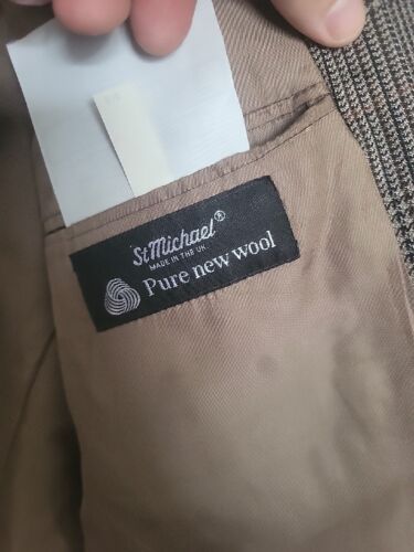 St Michael Pure New Wool Blazer 40 Chest Vintage - Picture 11 of 13