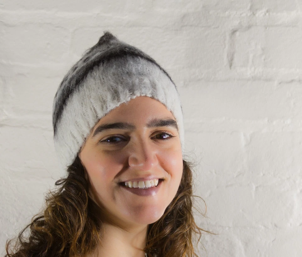 100% Alpaca Round Adult Hat - Handmade in Bolivia - Choice of Colours - Unisex - image 2 of 4