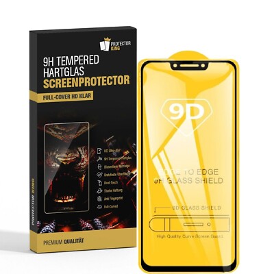 2x 9H Panzerfolie für Huawei Mate 20 Lite FULL COVER Hartglas Schutzglas KLAR