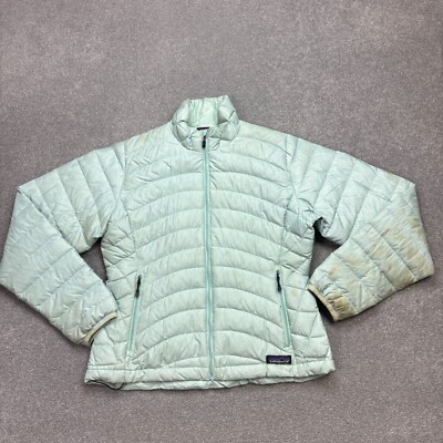 Patagonia Jacke Damen klein blau Puffer Gänsedaunen Pullover isoliert Lady*