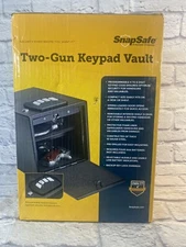 Snap safe Security Keypad Vault Key Entry Black Steel Two-Gun Lock Box