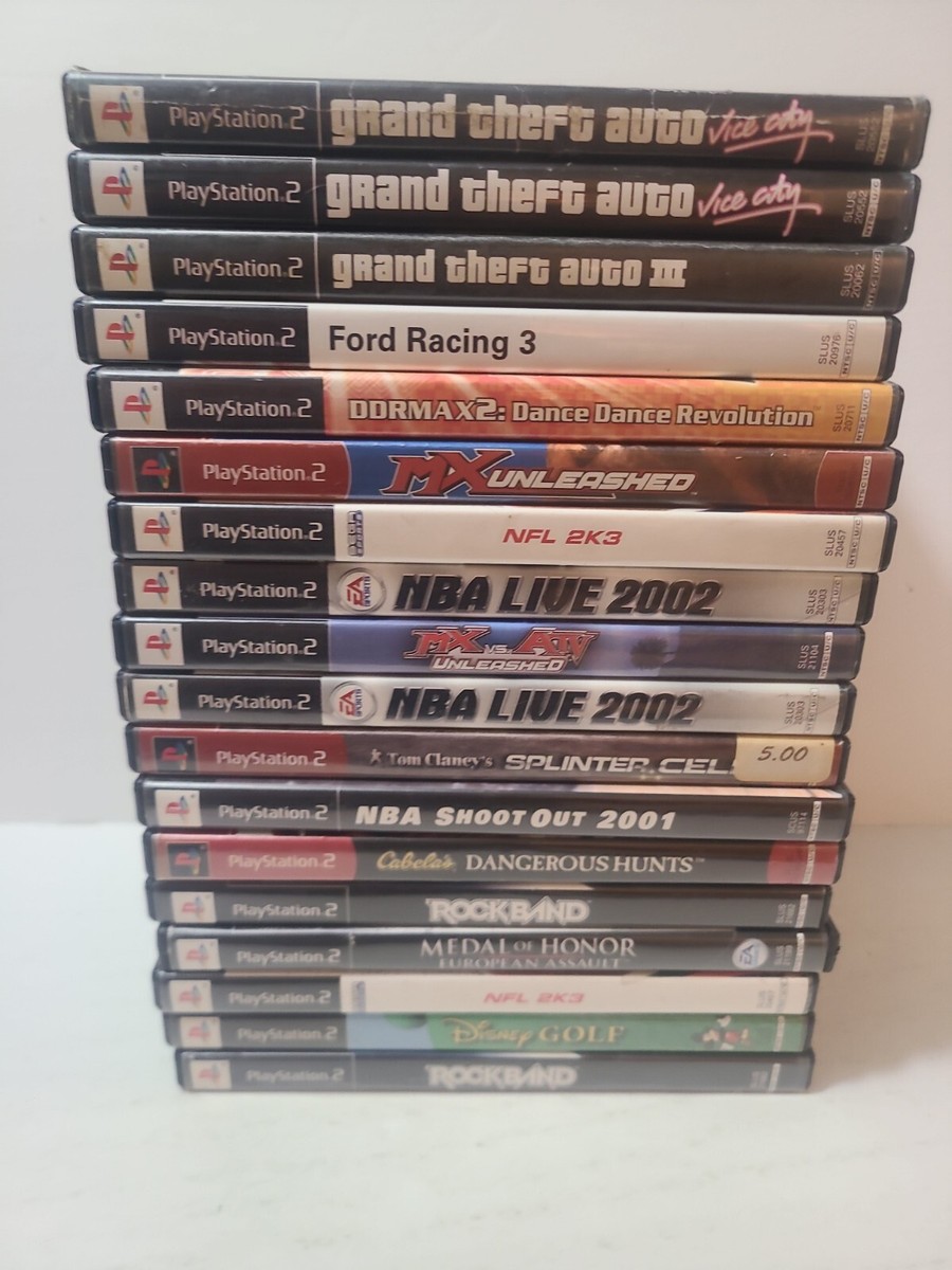 Lot De 40 Boîtiers Vides PS2 Avec Notices – Sans Les Jeux – État D'usage