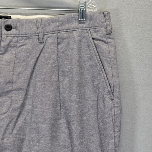 J Crew Pants Relaxed Pleated Men Pants Gray 38x32 Pockets Casual - Picture 3 of 16