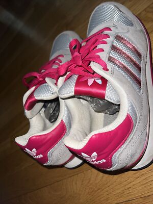 Roseです¨̮ )/ ADIDAS ORIGINALS WOMEN'S RARE ZXZ GRAY & PINK SNEAKERS SIZE 11