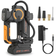 iMountek 18V Cordless Tire Inflator 140W 150PSI Air Pump Digital Air Compressor
