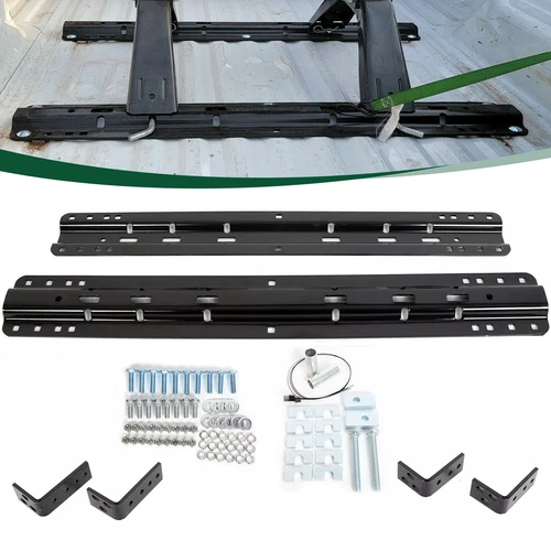 5th Fifth Wheel Mounting Rail Kit Trailer Hitch Mount Steel For Chevrolet C3500