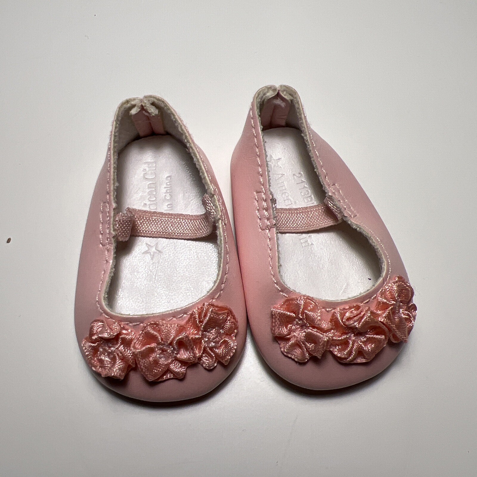 SAOLA American Girl Bitty Baby Doll Deluxe Layette Set Rosa Fiori Scarpe SOLO Pantofole