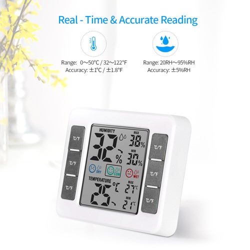 Digital LCD Indoor Hygrometer Meter Thermo-Hygrometer Y3K8 - Picture 12 of 12
