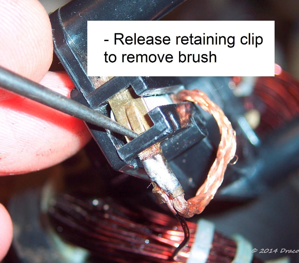 FIX Remington RM1425 & RM1015P Electric Pole Saw 8-Amp Motor Carbon Brush Set(2) - Image 4 of 4