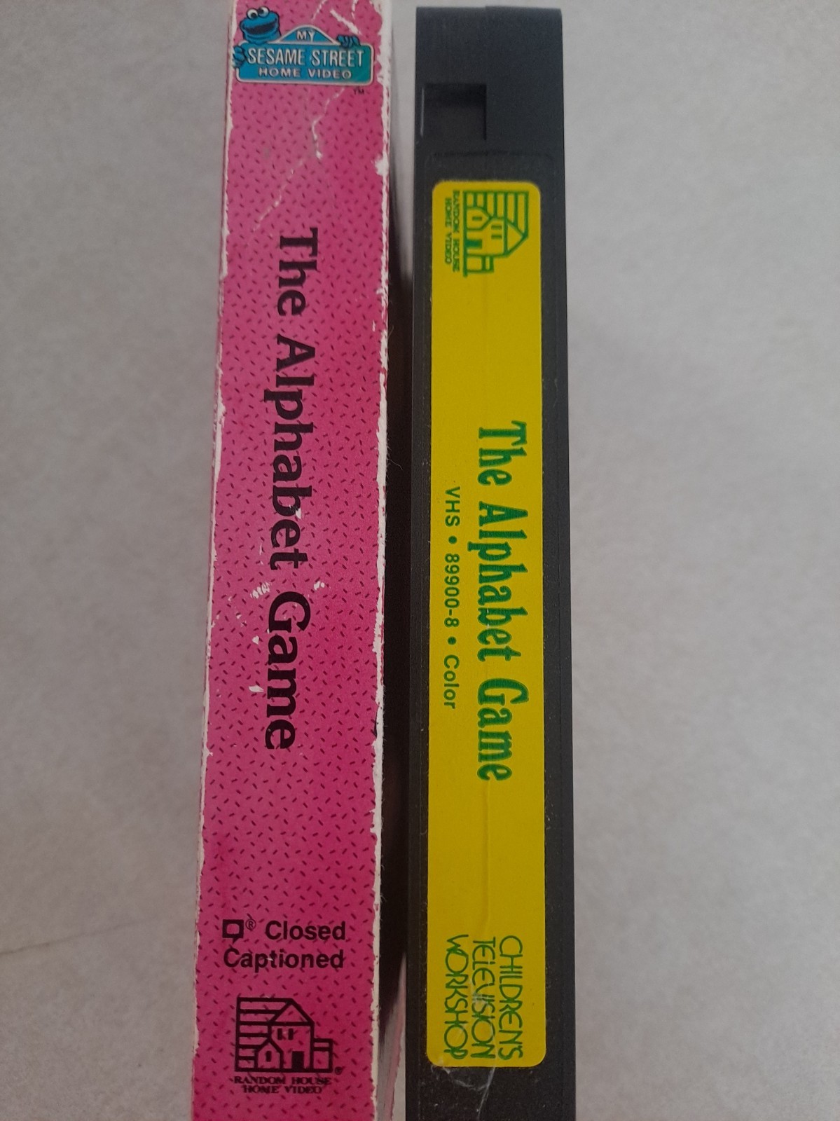My Game Lettering Sesame Street : The Alphabet Game (VHS, 1988) Big Bird Rare Kids ...