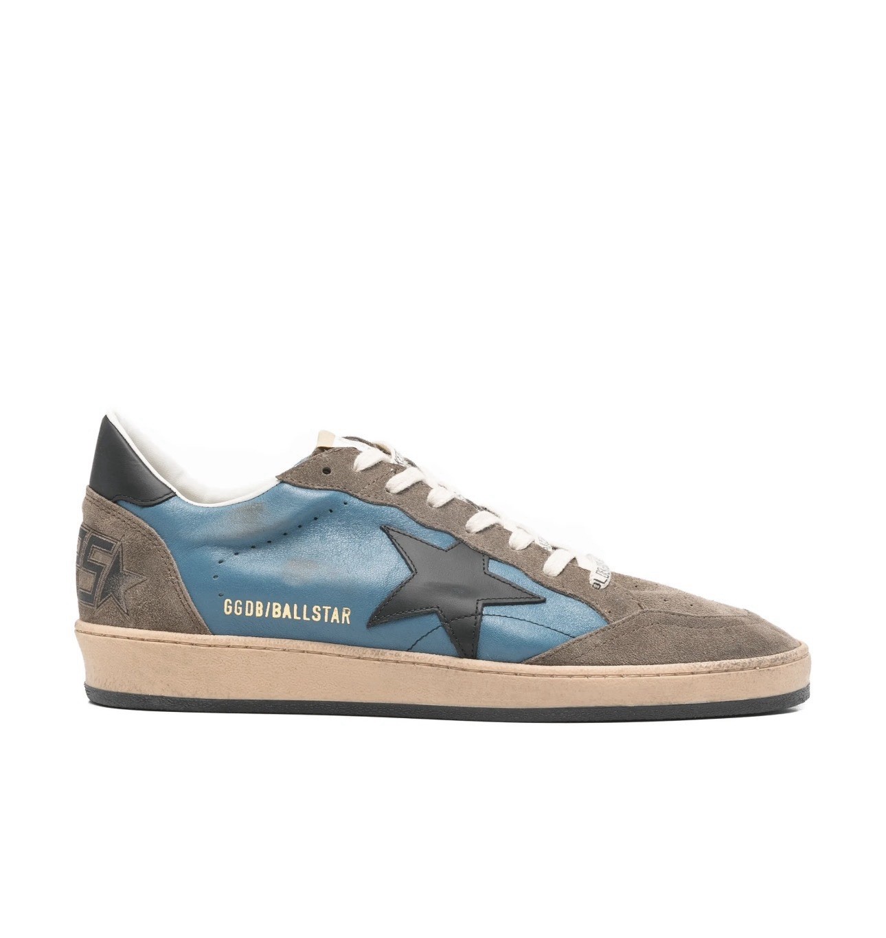 Golden Goose Men Ball Star Sneakers Blue Brown NIB New EU 43 US 10