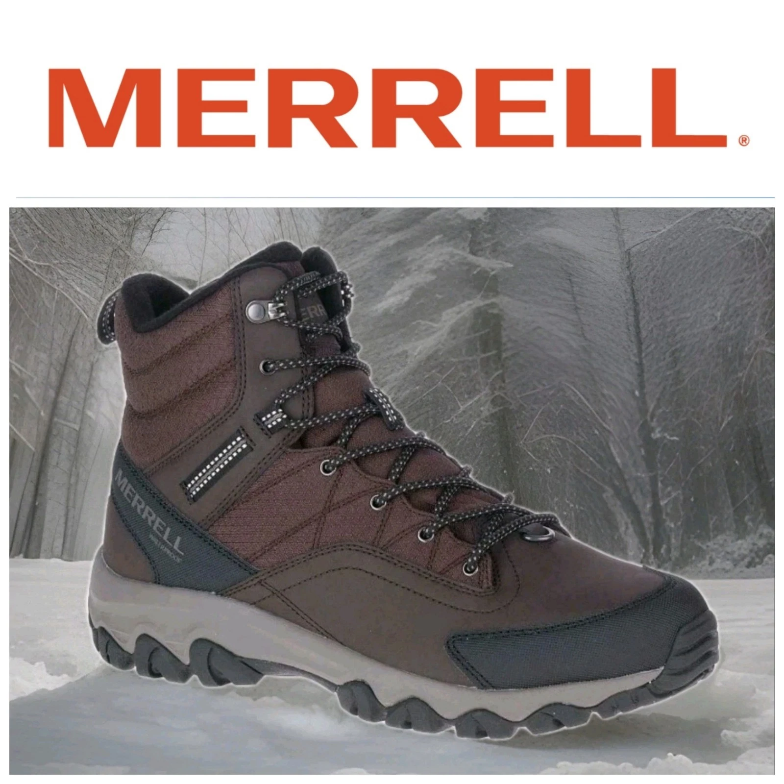 NEW Mens (CHOOSE SZ) MERRELL Thermo Akita Mid Waterproof Boots J036447 ESPRESSO