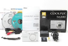 Almost MINT Nikon COOLPIX S6200 White 16.0MP Digital Camera w/Box from JAPAN