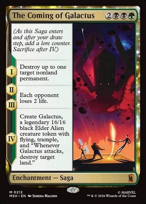 MTG Magic MSH Marvel Super Heroes - 1x EN NM 0212 M The Coming of Galactus