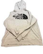 The North Face Women s Gray Hoodie Sweatshirt Size Medium Cotton Blend