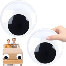 Large Self-Adhesive Googly Eyes - 7-Inch Jumbo Eye Stickers for Halloween Fun