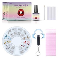 Strong-Adhesive Removable Tooth Gem Set - With Dental Glue for Secure DIY Crys