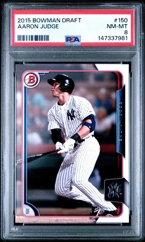 2015 Bowman Draft Paper Aaron Judge #150 PSA 8 NM-MT