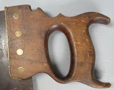 Vintage Jackson by Disston No 38 Combination Hand Saw 4TPI Rip Cut - Split Nut