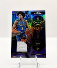 JALEN WILLIAMS Rookie 2022-23 Panini Select JERSEY PATCH Silver Prizm SP Thunder