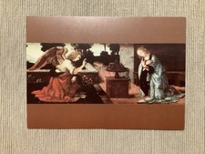 1 Postkarte, Verkündigung, Leonardo da Vinci, Engel Gabriel / Maria, Neu